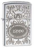 Zippo Lighter - An American Zippo Classic Crown Stamp High Polish Chrome Zippo Zippo   