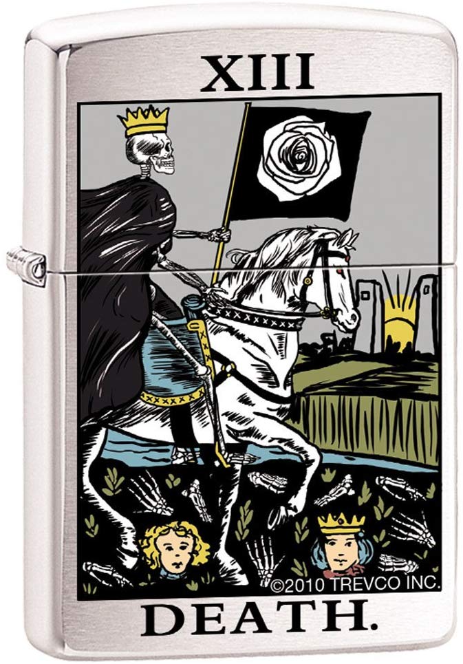 Zippo Lighter - Tarot Deck Card Thirteen Psychic Mystic Zippo Zippo   
