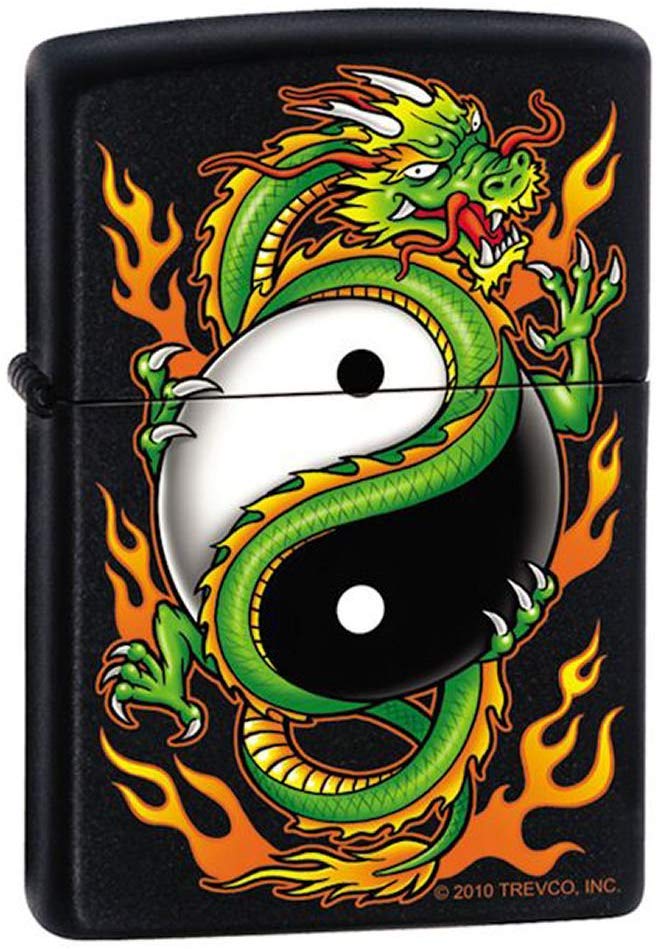 Zippo Lighter - Yin Yang Dragon Zippo Zippo   