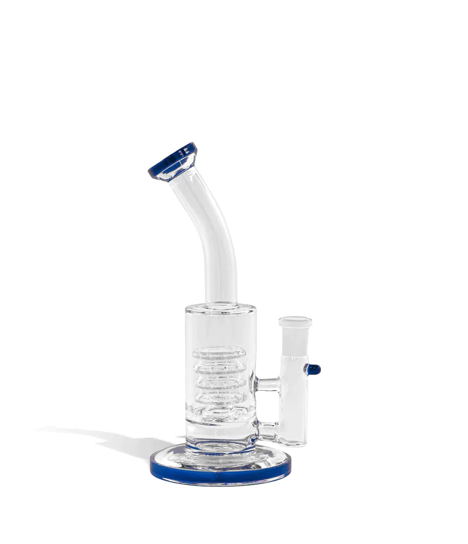 Water Pipe Bong with 14mm Funnel Bowl - 8 Inch Cannabis Accessories Lighter USA Blue  