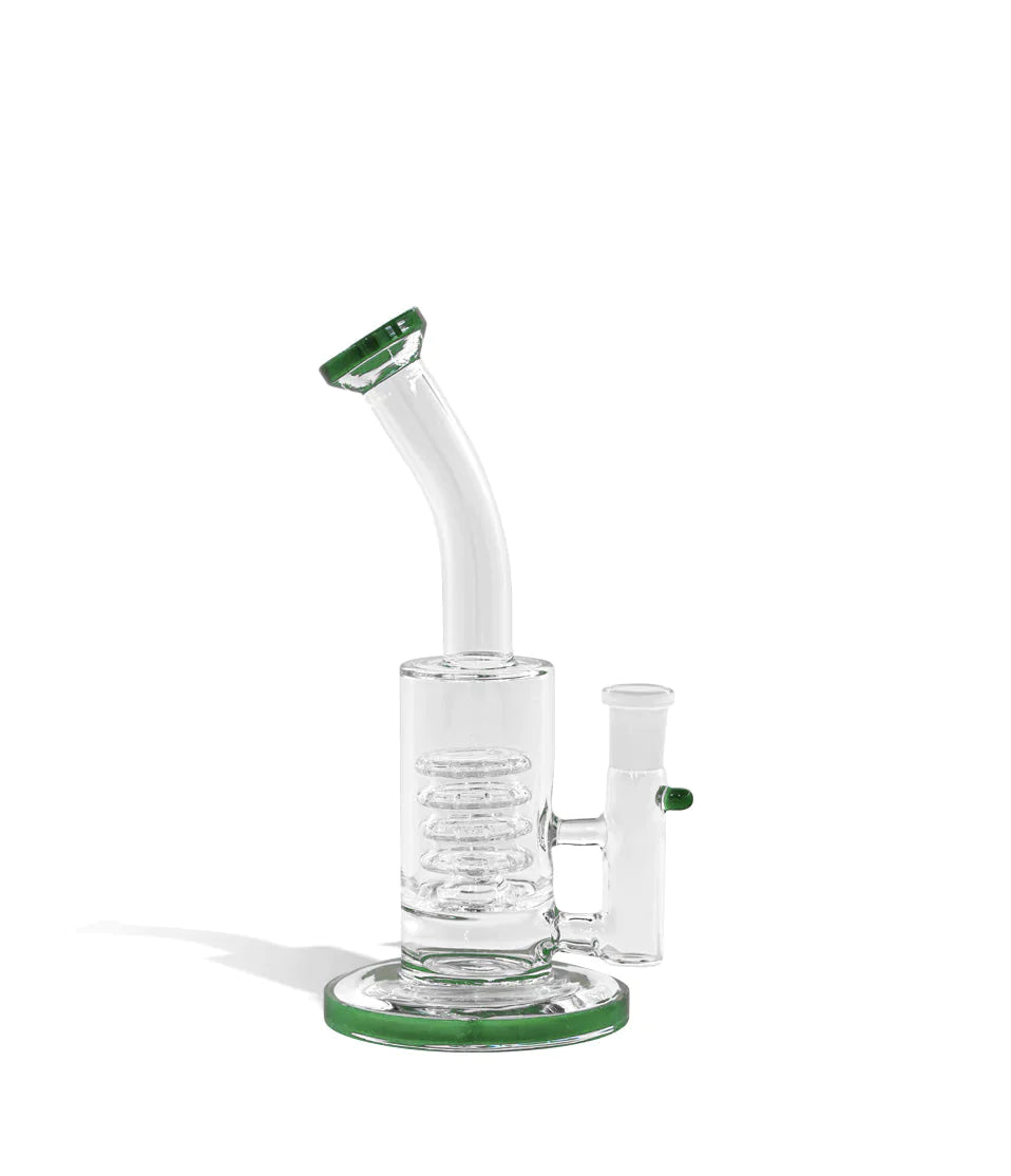 Water Pipe Bong with 14mm Funnel Bowl - 8 Inch Cannabis Accessories Lighter USA Green  