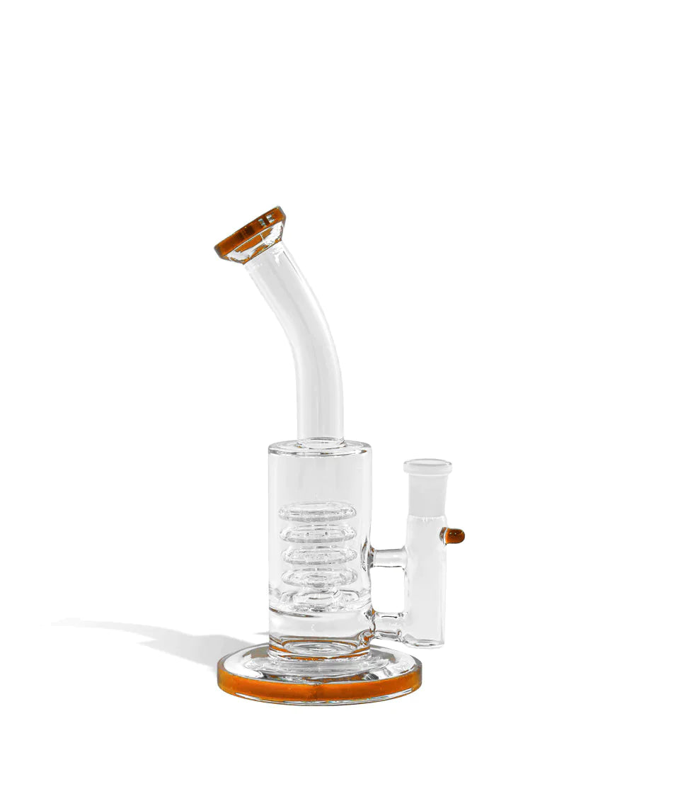 Water Pipe Bong with 14mm Funnel Bowl - 8 Inch Cannabis Accessories Lighter USA Orange  