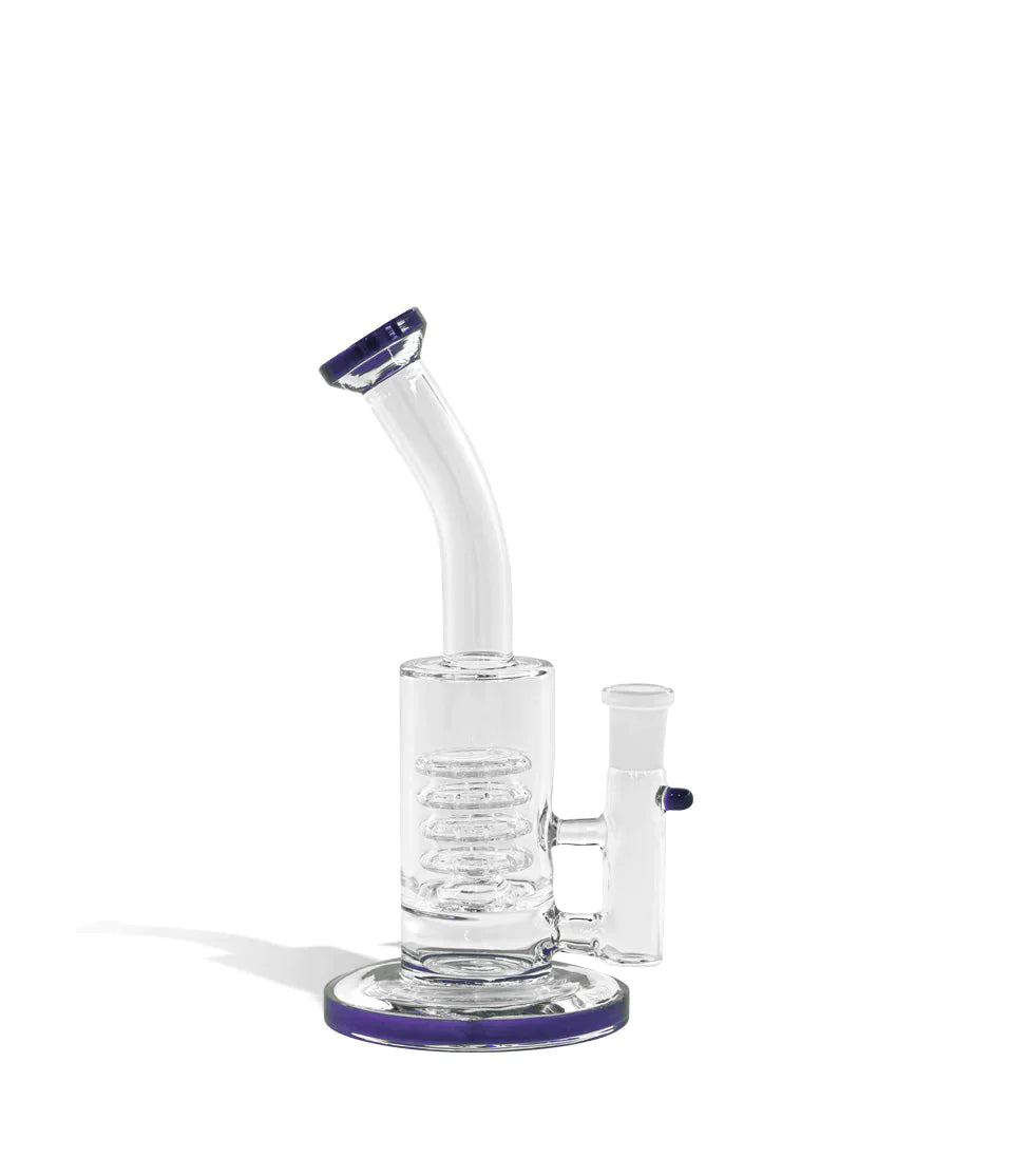 Water Pipe Bong with 14mm Funnel Bowl - 8 Inch Cannabis Accessories Lighter USA Purple  