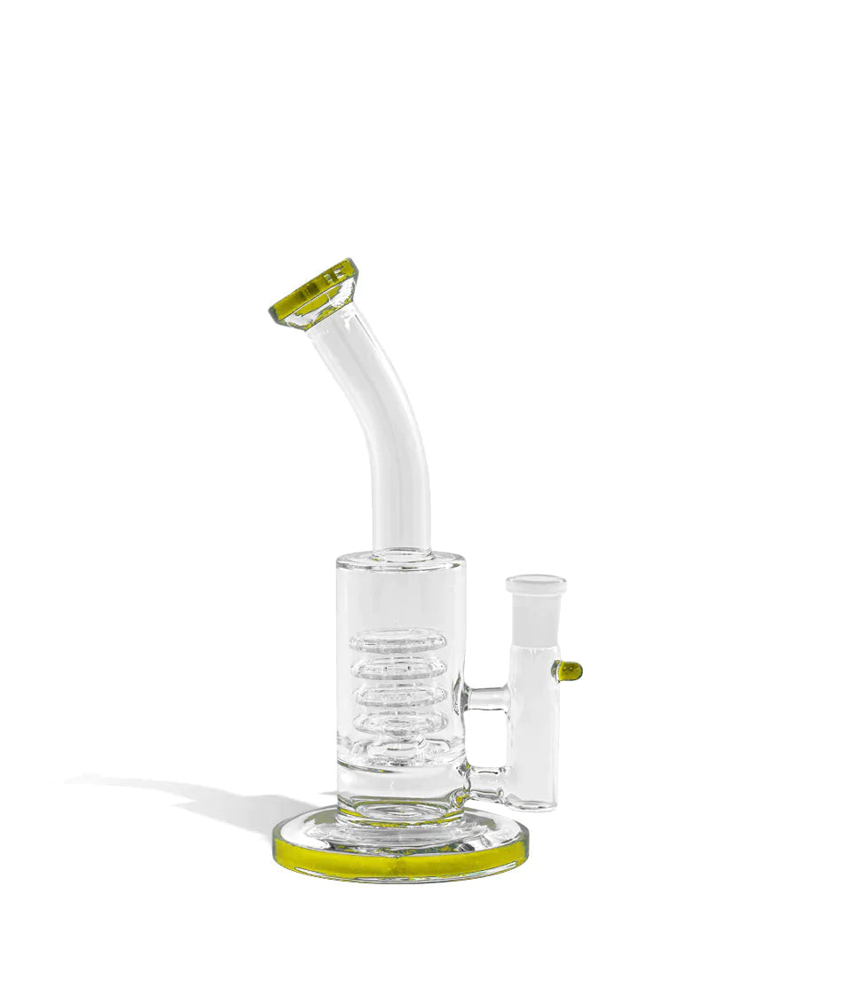 Water Pipe Bong with 14mm Funnel Bowl - 8 Inch Cannabis Accessories Lighter USA Yellow  