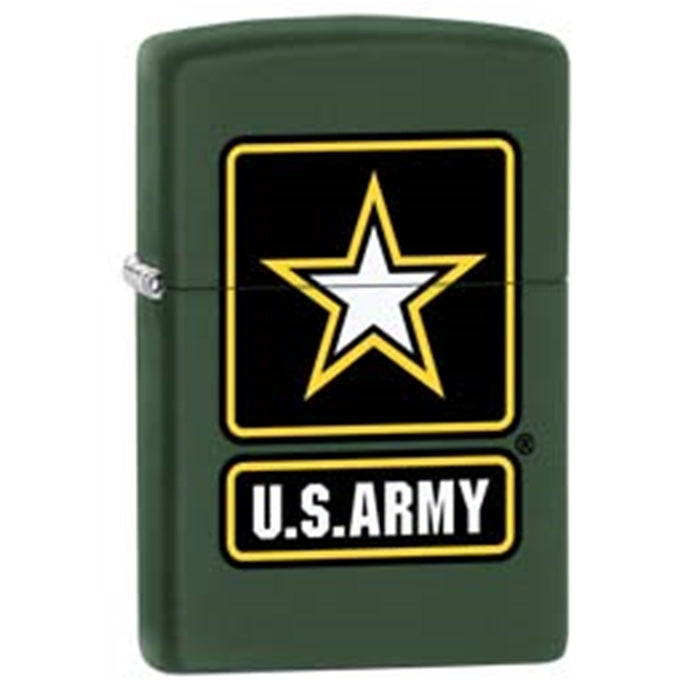 Zippo Lighter - Green Matte US Army Logo Zippo Zippo   