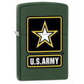 Zippo Lighter - Green Matte US Army Logo Zippo Zippo   
