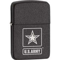 Zippo Lighter - Black Crackle US Army Logo 1941 Zippo Zippo   