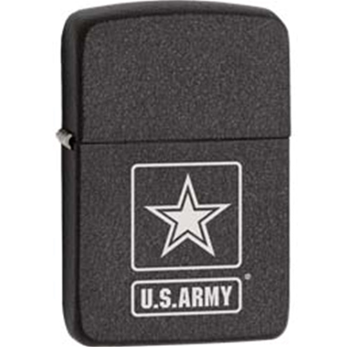 Zippo Lighter - Black Crackle US Army Logo 1941 Zippo Zippo   