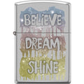 Zippo Lighter - Believe Dream Shine Zippo Zippo   
