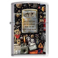 Zippo Lighter - Military Montage High Polished Chrome Zippo Zippo   