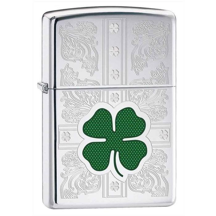 Zippo Lighter - Dazzling Clovers Zippo Zippo   