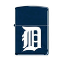 Zippo Lighter - Detroit D Blue Matte Zippo Zippo   