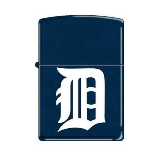 Zippo Lighter - Detroit D Blue Matte Zippo Zippo   