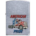 Zippo Lighter - American Pride Street Chrome Zippo Zippo   