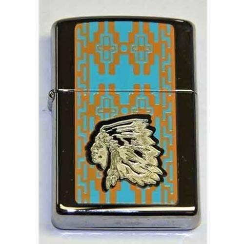 Zippo Lighter - Chief High Polish Chrome Zippo Zippo   