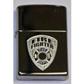 Zippo Lighter - Firefighter High Polish Chrome Zippo Zippo   