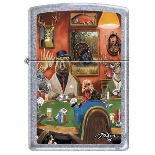 Zippo Lighter - Big game Poker Street Chrome Zippo Zippo   