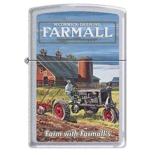 Zippo Lighter - Farm With Farmall's Satin Chrome Zippo Zippo   