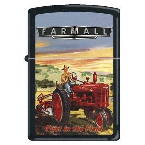Zippo Lighter - Farmall -  First In The Field Black Matte Zippo Zippo   