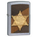 Zippo Lighter - Sheriff Street Chrome Zippo Zippo   