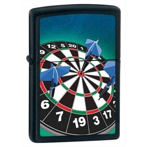 Zippo Lighter - Dartboard Black Matte Zippo Zippo   