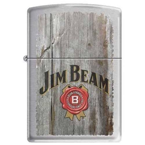 Zippo Lighter - Jim Beam Brushed Chrome Zippo Zippo   
