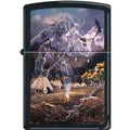 Zippo Lighter - Blaylock Spirit of the Flame Black Matte Zippo Zippo   