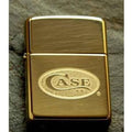 Zippo Lighter - Case Double Lustre High Polish Brass Zippo Zippo   