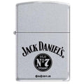 Zippo Lighter - Jack Daniel's Old No 7  Satin Chrome Zippo Zippo   