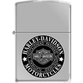 Zippo Lighter - Harley Davidson Knucklehead Brushed Chrome Zippo Zippo   