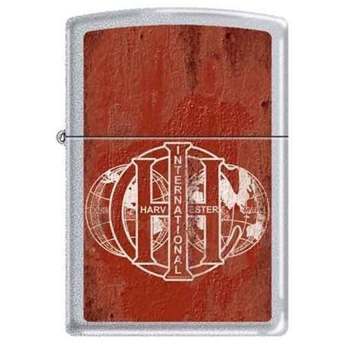 Zippo Lighter - International Harvester Satin Chrome Zippo Zippo   