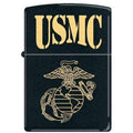 Zippo Lighter - USMC Black Matte Zippo Zippo   