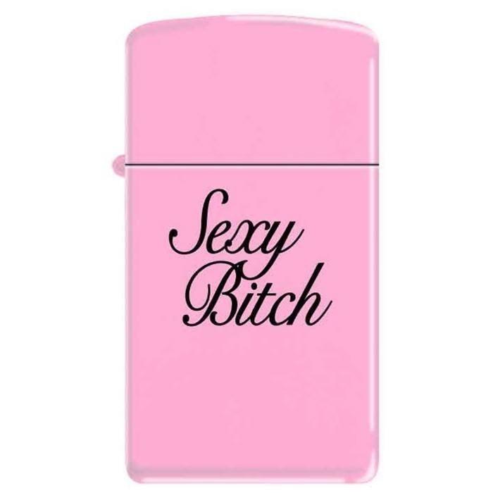 Zippo Lighter - Sexy Bitch Slim Pink Matte Zippo Zippo   