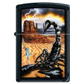 Zippo Lighter - Mazzi Scorpion Black Matte Zippo Zippo   