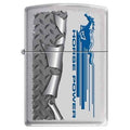 Zippo Lighter - Ford Mustang Rolled Diamondplate Zippo Zippo   