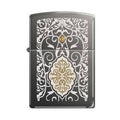 Zippo Lighter - Filigree Topaz Swarovski Black Ice Zippo Zippo   