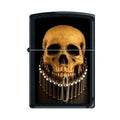 Zippo Lighter - Skull Black Matte Zippo Zippo   
