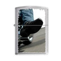 Zippo Lighter - Biker Boot Brushed Chrome Zippo Zippo   