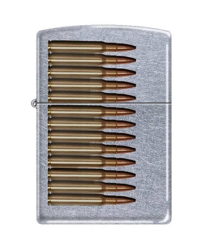Zippo Lighter - Bullets Street Chrome Zippo Zippo   
