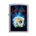 Zippo Lighter - Vegas 4 Aces Street Chrome Zippo Zippo   