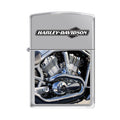 Zippo Lighter - Harley Davidson Engine High Polish Chrome Zippo Zippo   