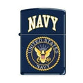 Zippo Lighter - Navy Logo Navy Matte Zippo Zippo   