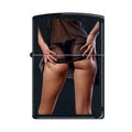 Zippo Lighter - Sexy Girl with Black Panties Black Matte Zippo Zippo   