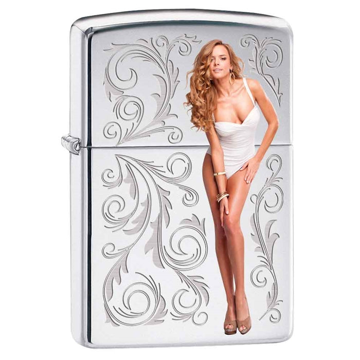 Zippo Lighter - Only For You High Polish Chrome Zippo Zippo   