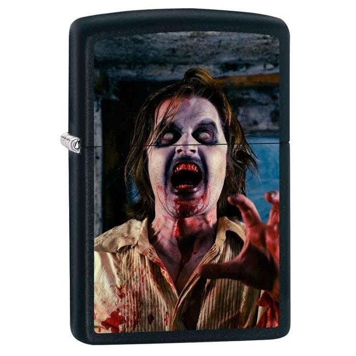 Zippo Lighter - Zombie Screaming Black Matte Zippo Zippo   