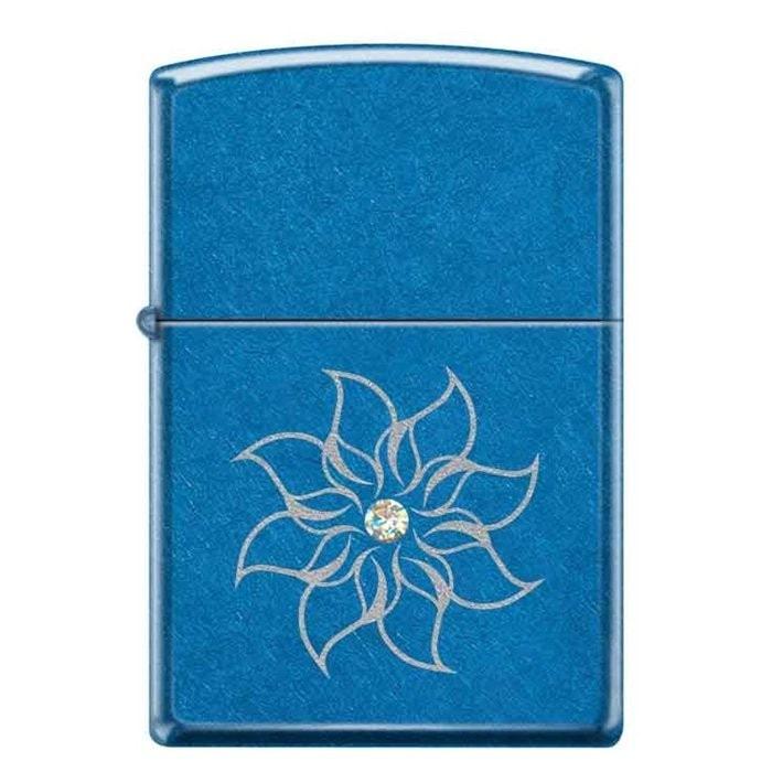 Zippo Lighter - Flower w/ White Swarovski Crystal Zippo Zippo   