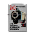 Zippo Lighter - Original Homeland Security Brushed Chrome Zippo Zippo   