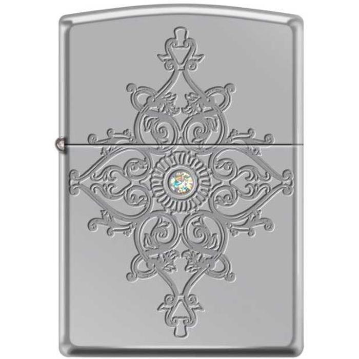 Zippo Lighter - Deep Carved Armor High Polished Chrome Zippo Zippo   