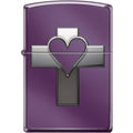 Zippo Lighter - Heart & Cross Abyss Zippo Zippo   