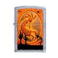Zippo Lighter - Kokopelli Southwestern Street Chrome Zippo Zippo   